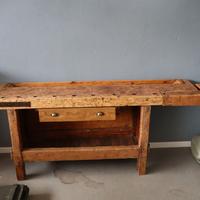 BANCO DA FALEGNAME RESTAURATO ISOLA CUCINA