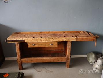 BANCO DA FALEGNAME RESTAURATO ISOLA CUCINA