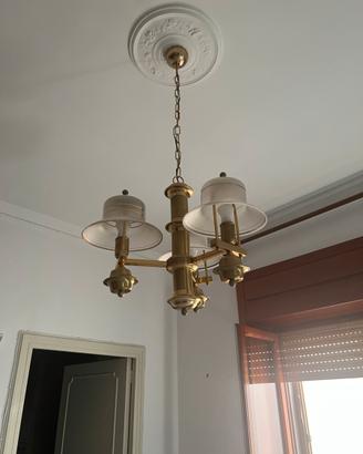 3 lampadari vintage in blocco