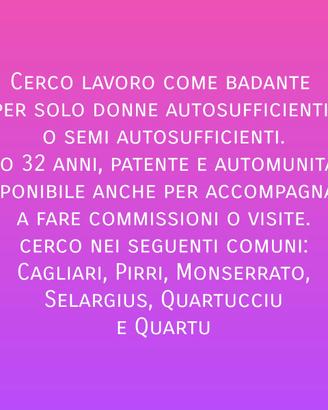 Badante per sole donne