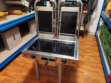 piastra doppia per panini professionale 