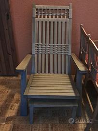 poltroncina più poggiapiedi 