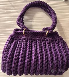 Borsa bauletto  viola prugna