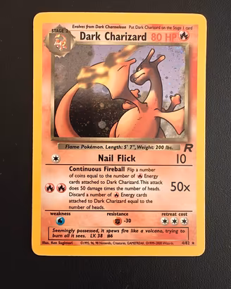 Dark Charizard Unlimited holo Team Rocket 