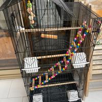 Gabbia Voliera con giochetti