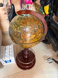 Mappamondo portabottiglie vintage