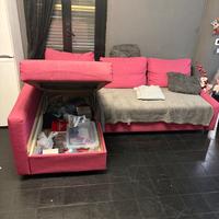 Divano letto con penisola