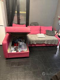 Divano letto con penisola