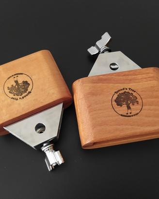 COPPIA di Woodblocks percussioni in legno massello