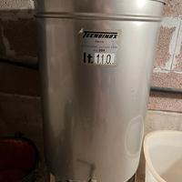 Contenitore acciaio inox aisi 304 capienza 110 lt