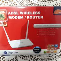 Modem router Digicom con 2 antenne nuovo mai usato