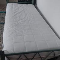 Letto singolo/doppio tubolare con spalliera