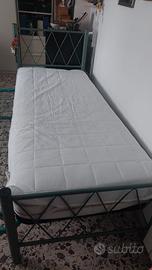 Letto singolo/doppio tubolare con spalliera