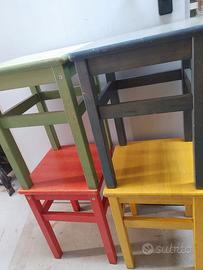 Sgabelli Ikea in pino