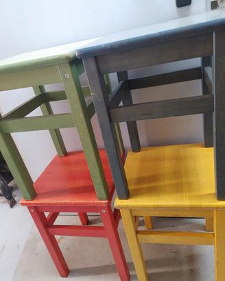 Sgabelli Ikea in pino