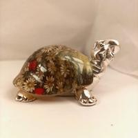 Tartaruga in vetro di Murano e Argento laminato