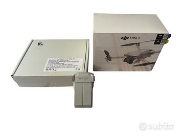 DJI Mini 3 drone + batteria + generatore ricarica