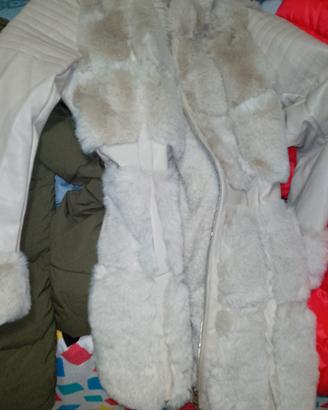 Giacca eco pelle disegual