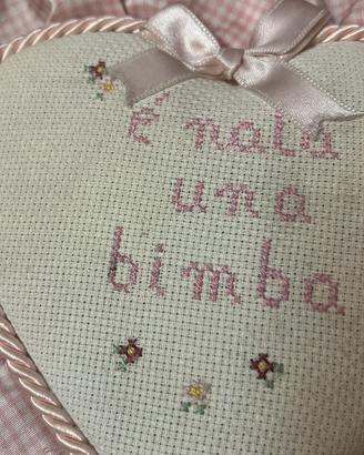 Fiocco nascita rosa