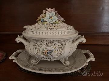 Zuppiera centro tavola L.V. Bassano Anni 50/60