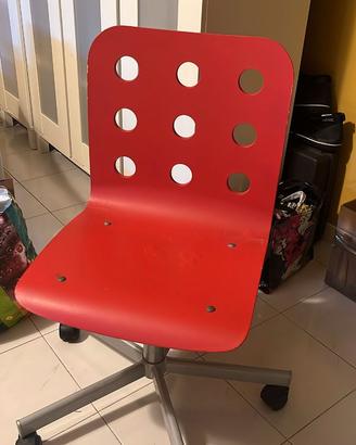 Sedia ikea rossa