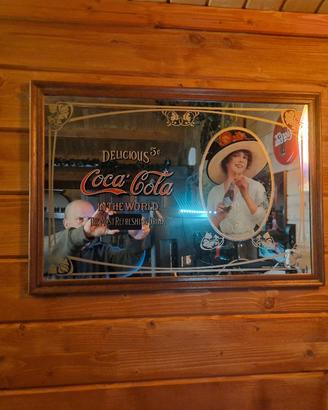 coca cola specchio quadro