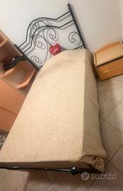 letto in ferro battuto 1 piazza e mezzo