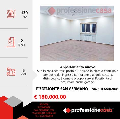 Appartamento recente con 3 camere e 2 bagni