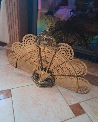 parascintille per camino in ottone 