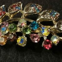 SPILLA gioiello - PIUMA / PENNA multicolore