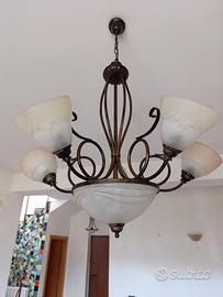 Lampadario classico 6 luci