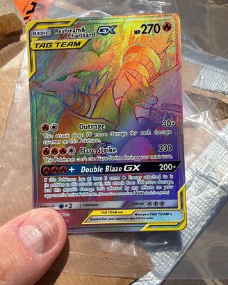 Pokemon Reshiram e Charizard Gx 217/214 Eng