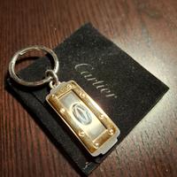 Portachiavi Cartier Acciaio e Oro