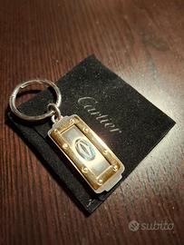 Portachiavi Cartier Acciaio e Oro