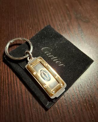 Portachiavi Cartier Acciaio e Oro