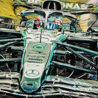 Kimi Antonelli Mercedes F1 Formula 1 Stampa Poster