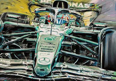 Kimi Antonelli Mercedes F1 Formula 1 Stampa Poster