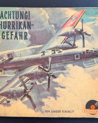 “Achtung! Hurrikan‑Gefahr" vinile con libretto.