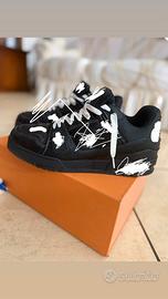 Sneakers sportive nere in pelle - Taglia 44.5