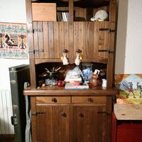 Mobile credenza libreria legno rustico