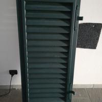 Persiana in alluminio verde 70x140 cm