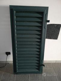 Persiana in alluminio verde 70x140 cm
