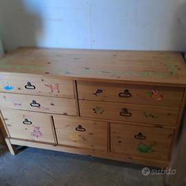 Cassettiera in legno