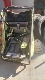 Rimorchio porta bici per 1 o 2 bambini