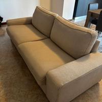 Divano e pouf 3 posti sfoderabile (IKEA-KIVIK)
