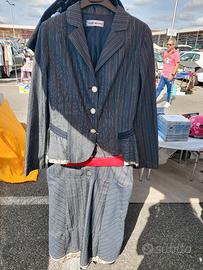 Tailleur Cesare Maraschi Effetto Blue Jeans Gessat