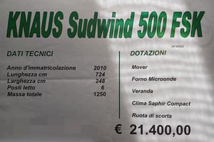 Roulotte Knaus Sudwind 500 FSK