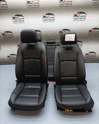Set completo sedili in pelle nera bmw serie 5 f10