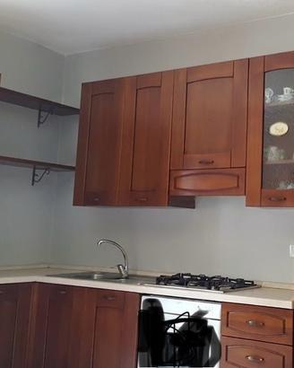 Cucina classica in legno massello con elettrodomes