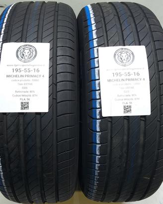 2 GOMME 195 55 16 MICHELIN A70880